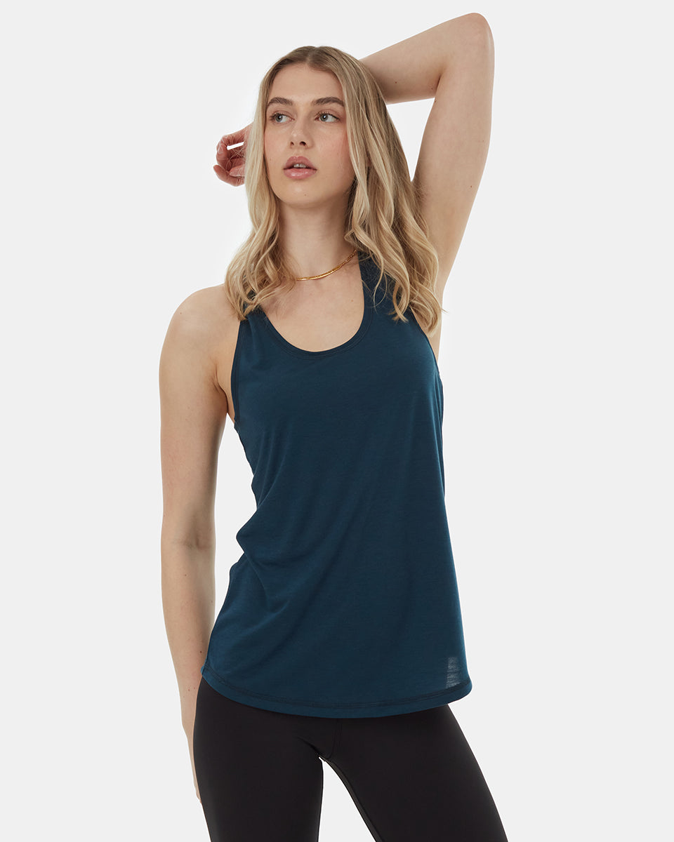 Tentree Women's inMotion Racerback Tank - Reflecting Pond