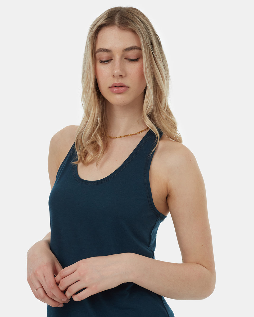 Tentree Women's inMotion Racerback Tank - Reflecting Pond