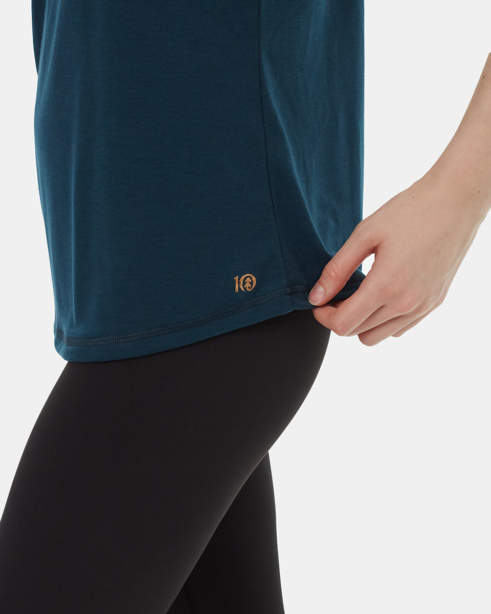 Tentree Women's inMotion Racerback Tank - Reflecting Pond