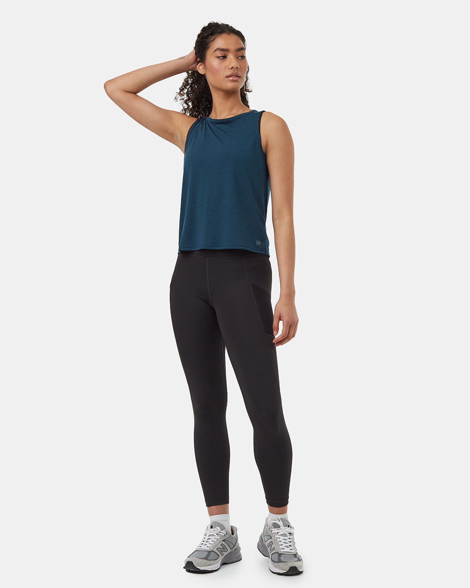 Tentree Women's inMotion Open Back Tank - Reflecting Pond