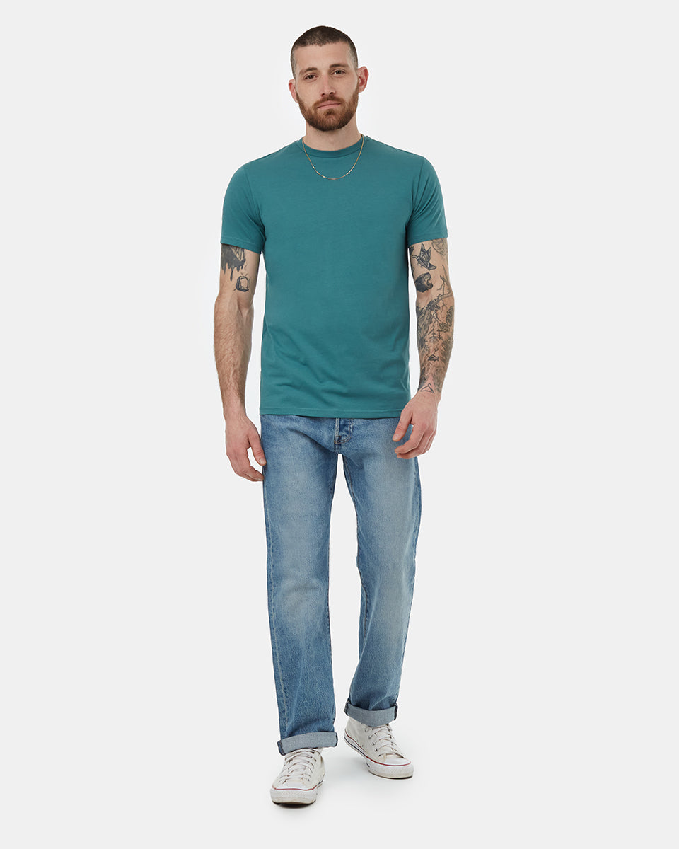 Tentree Men's SeaBlend Classic T-Shirt - North Sea