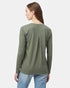 Tentree Women's TreeBlend V-Neck Longsleeve T-Shirt - Agave Green
