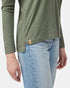 Tentree Women's TreeBlend V-Neck Longsleeve T-Shirt - Agave Green
