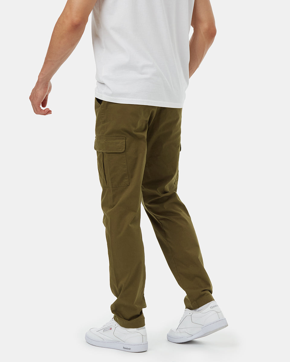 Tentree Men's Twill Cargo Chino Pant - Uniform Green