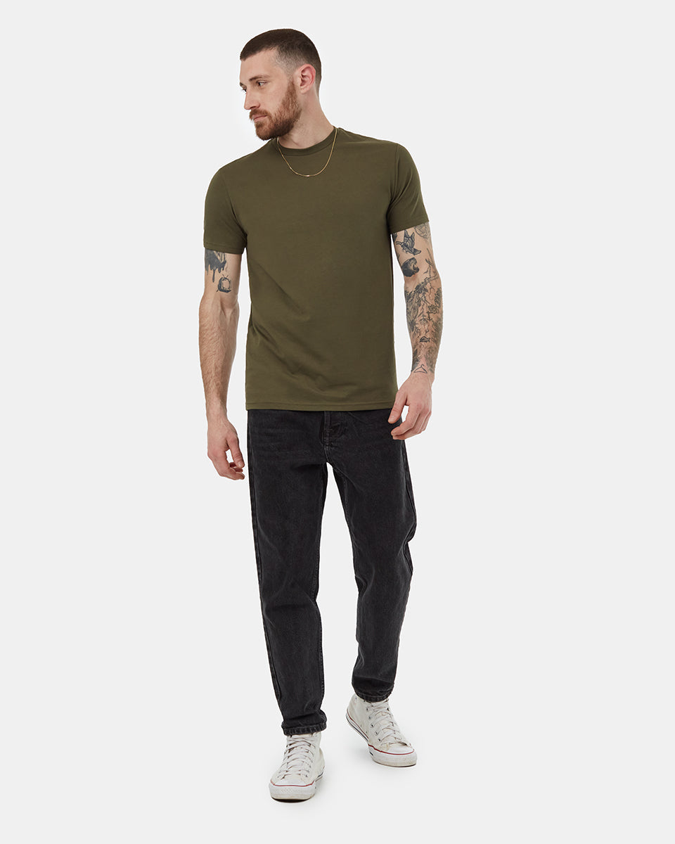 Tentree Men's SeaBlend Classic T-Shirt - Olive Night Green