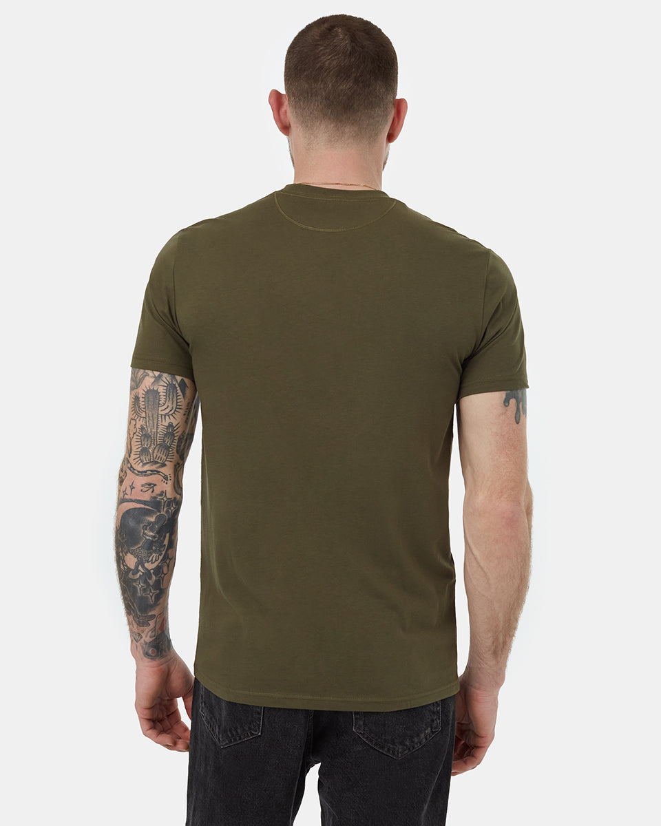 Tentree Men's SeaBlend Classic T-Shirt - Olive Night Green