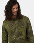 Tentree Men's Abstract Kelp Crew - Deep Lichen Green Olive Night Green
