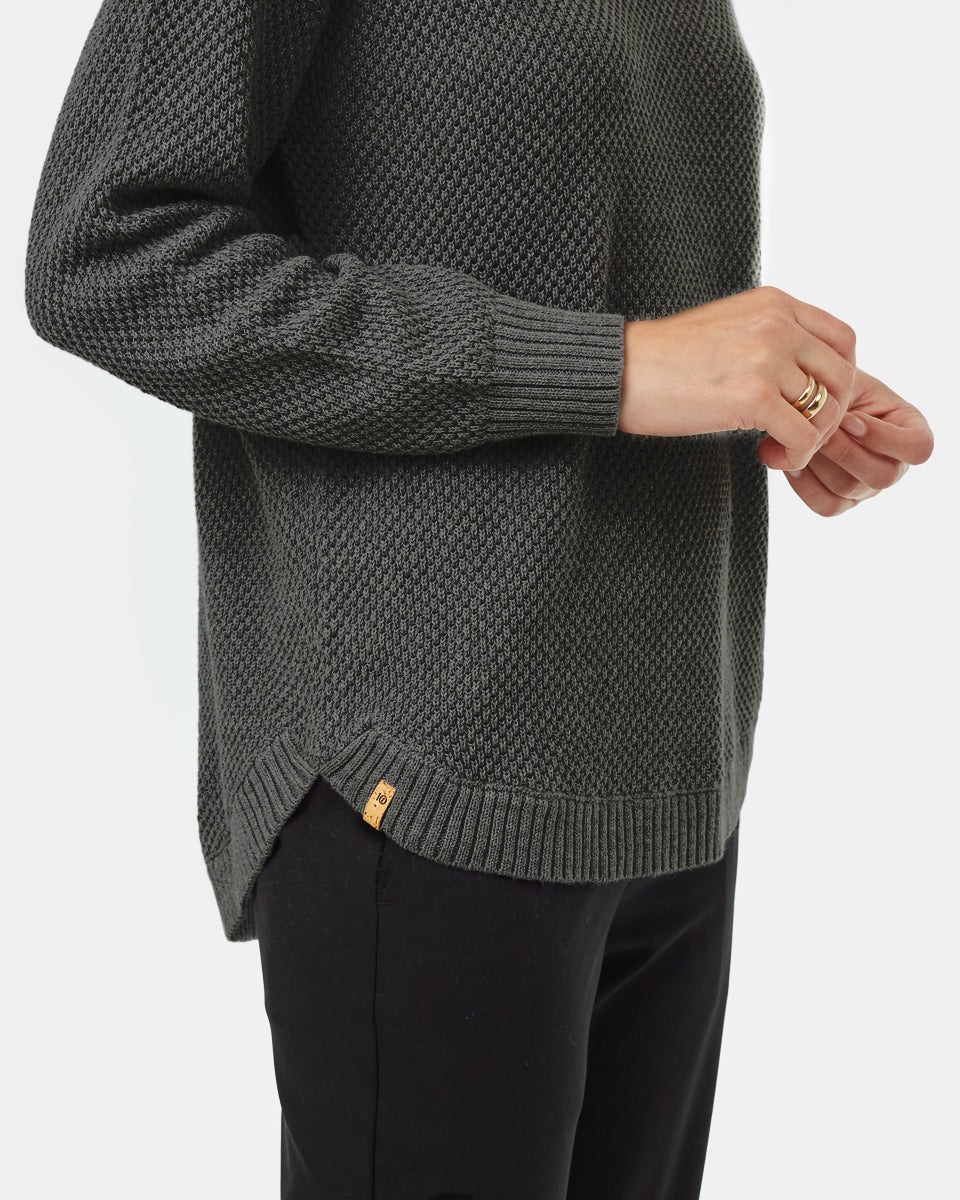Tentree Women's Broughton Sweater - Urban Green