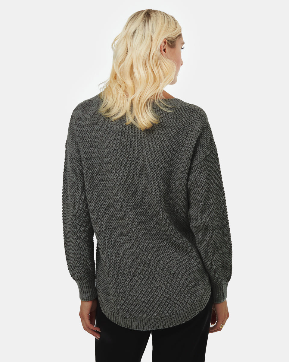 Tentree Women's Broughton Sweater - Urban Green