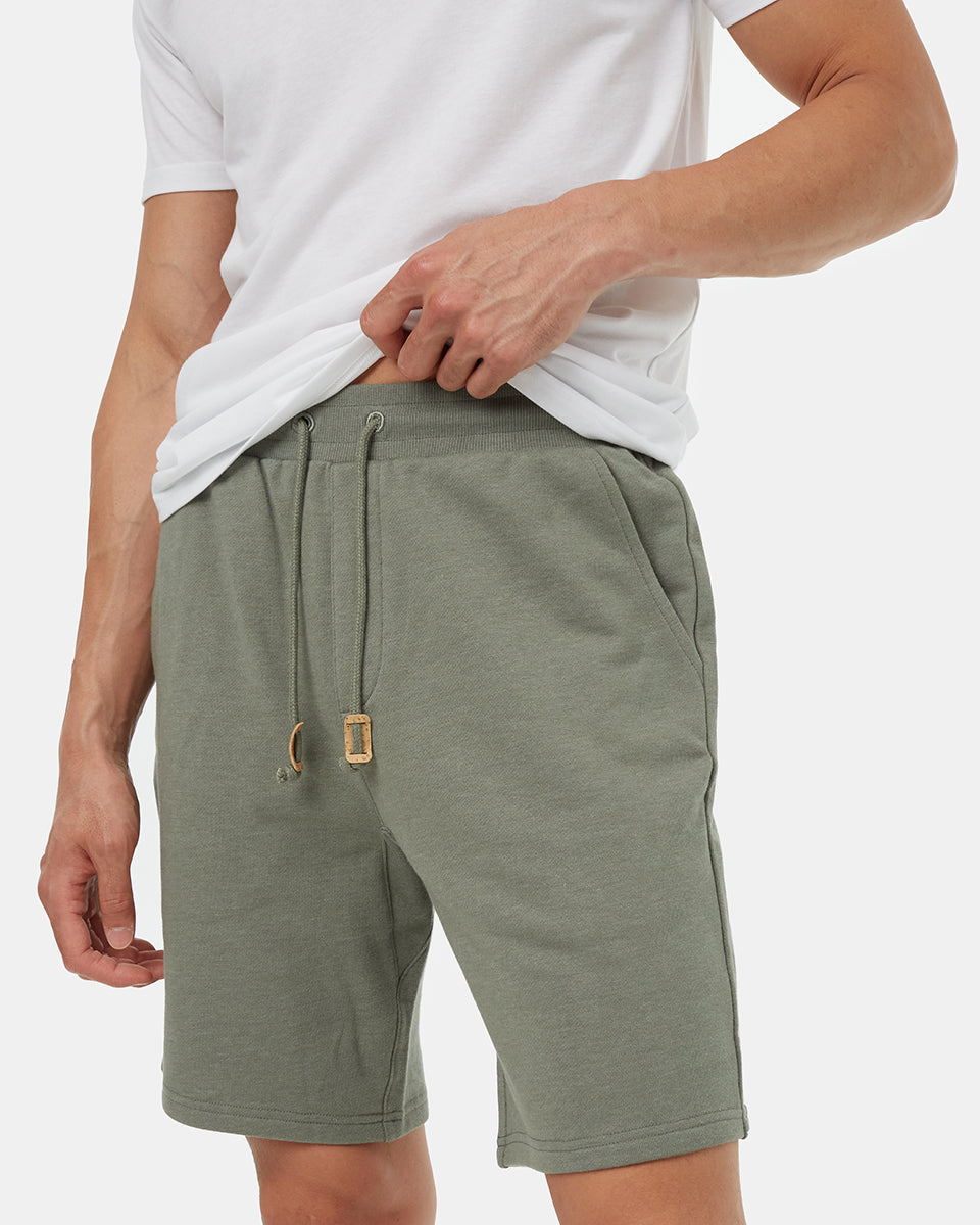 Tentree French Terry Sweatshort - Agave Green Heather