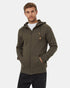 Tentree Men's Oberon Zip Hoodie - Black Olive Green Heather