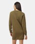 Tentree Women's Fleece Crew Dress - Uniform Green Heather