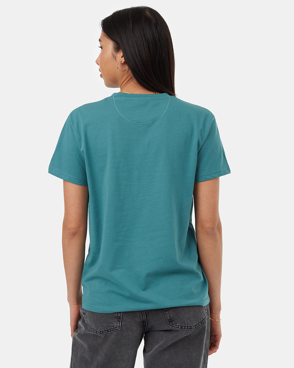 Tentree Women's Portal Kelp T-Shirt - North Sea Aurora