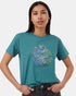 Tentree Women's Portal Kelp T-Shirt - North Sea Aurora