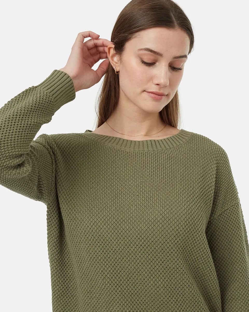 Tentree Women's Broughton Sweater - Deep Lichen Green