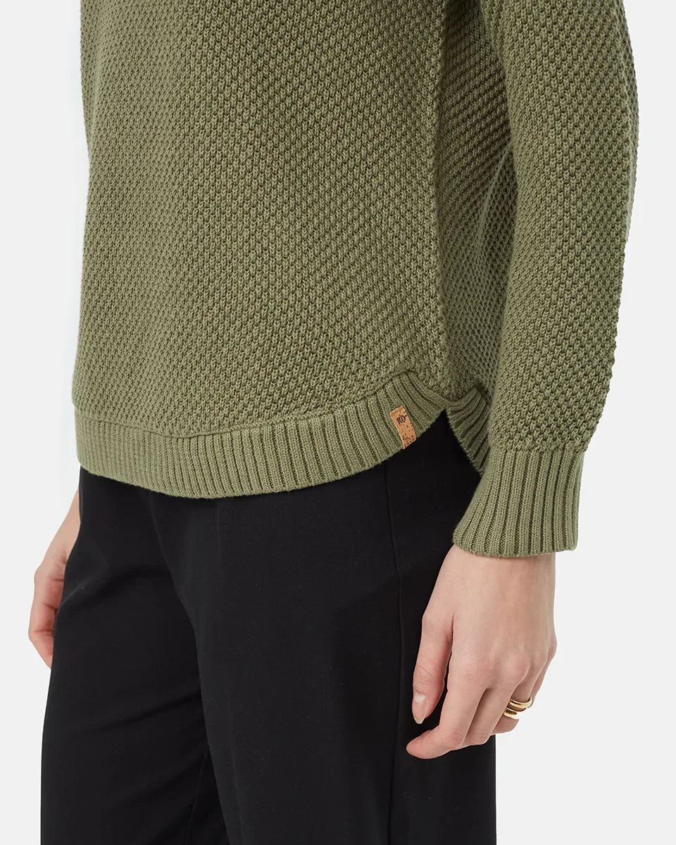 Tentree Women's Broughton Sweater - Deep Lichen Green