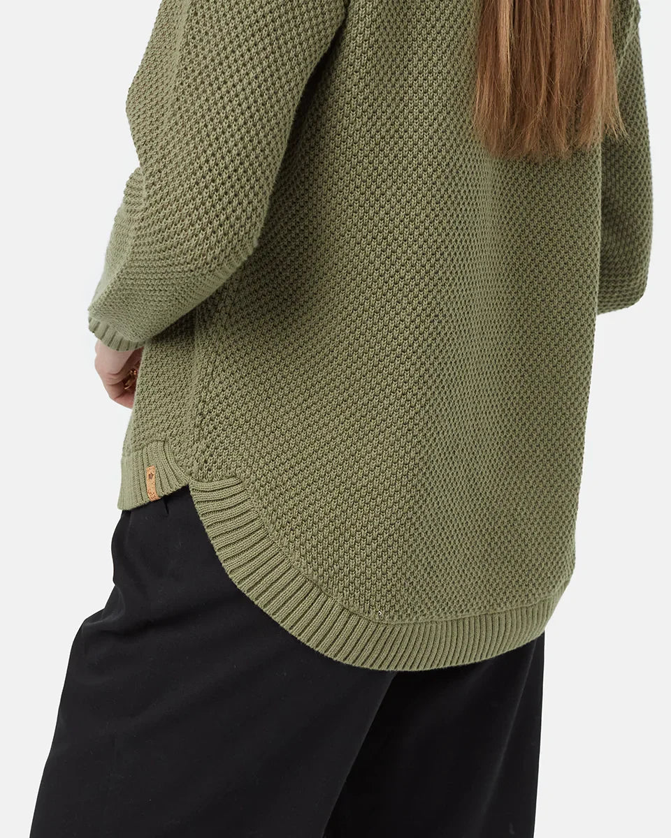 Tentree Women's Broughton Sweater - Deep Lichen Green