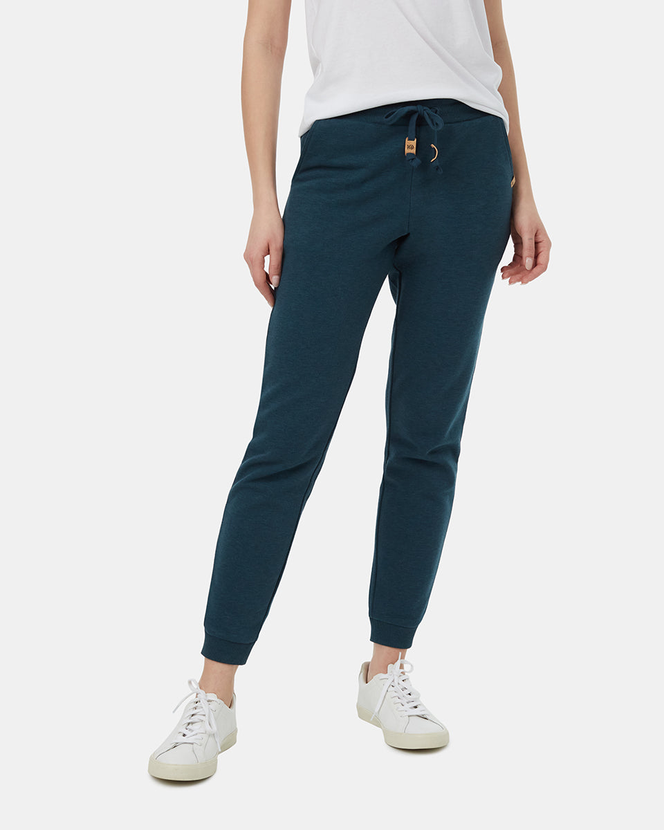 Tentree Women's TreeFleece Bamone Sweatpant - Reflecting Pond