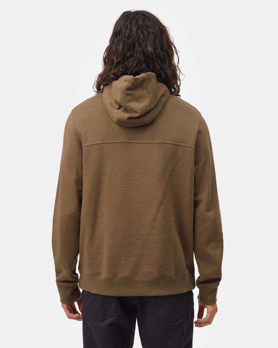 Tentree TreeFleece 1/4 Zip Hoodie - Uniform Green