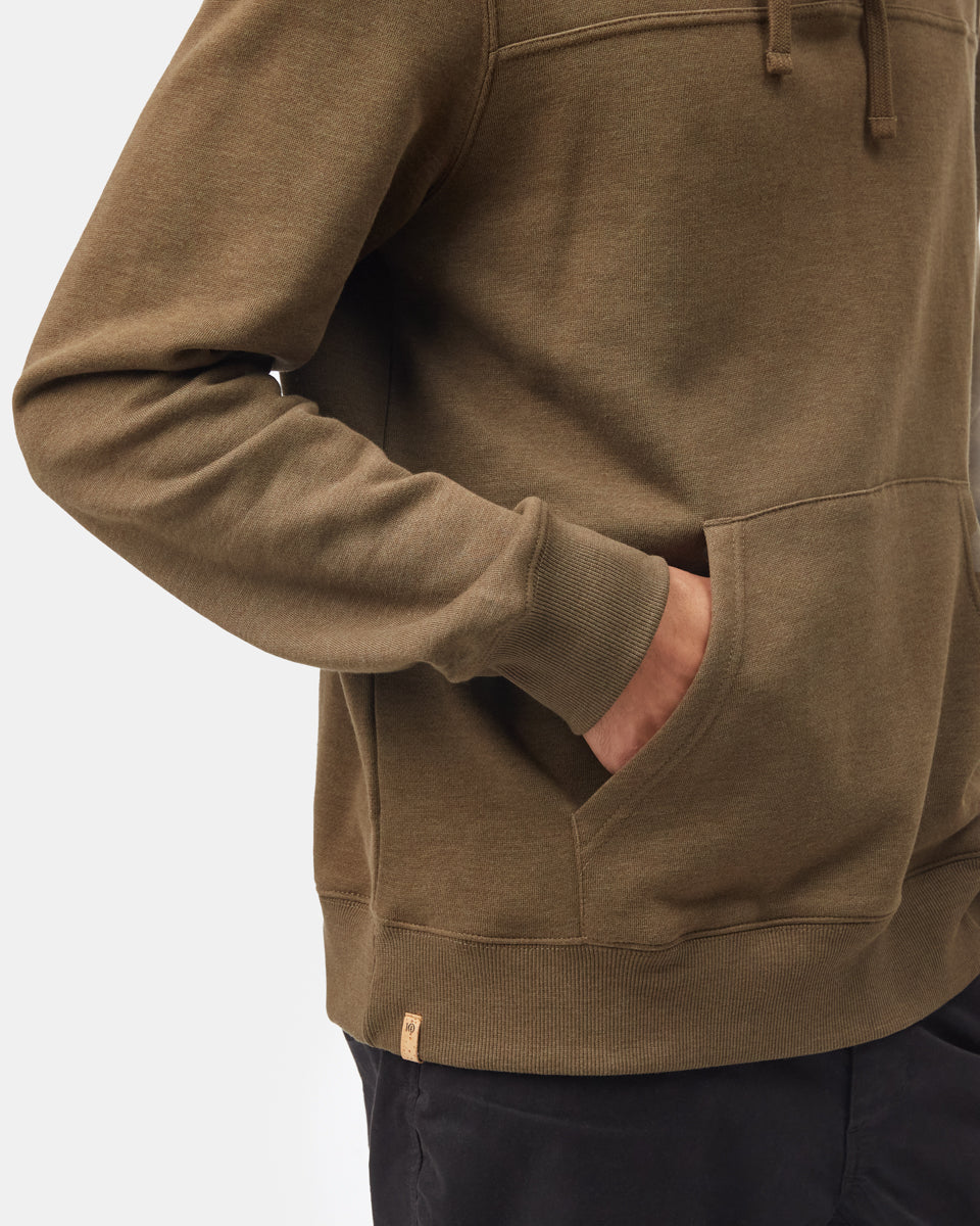 Tentree TreeFleece 1/4 Zip Hoodie - Uniform Green