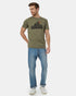 Tentree Men's Peak T-Shirt - Deep Lichen Green Meteorite Black