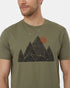 Tentree Men's Peak T-Shirt - Deep Lichen Green Meteorite Black