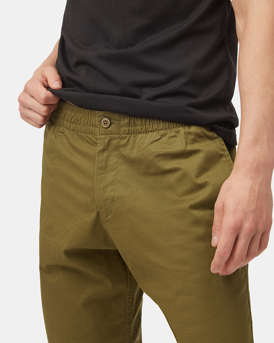 Tentree Men's Stretch Twill Curtis Pant - Uniform Green