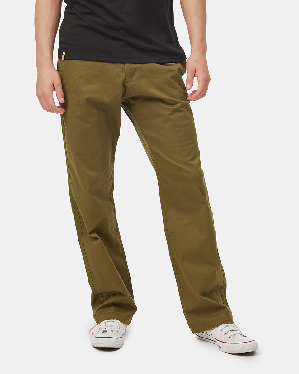 Tentree Men's Stretch Twill Curtis Pant - Uniform Green