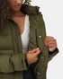 Tentree Ungendered Cloud Shell Mid-Length Puffer - Olive Night Green