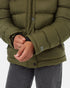 Tentree Ungendered Cloud Shell Mid-Length Puffer - Olive Night Green