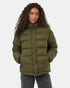Tentree Ungendered Cloud Shell Mid-Length Puffer - Olive Night Green