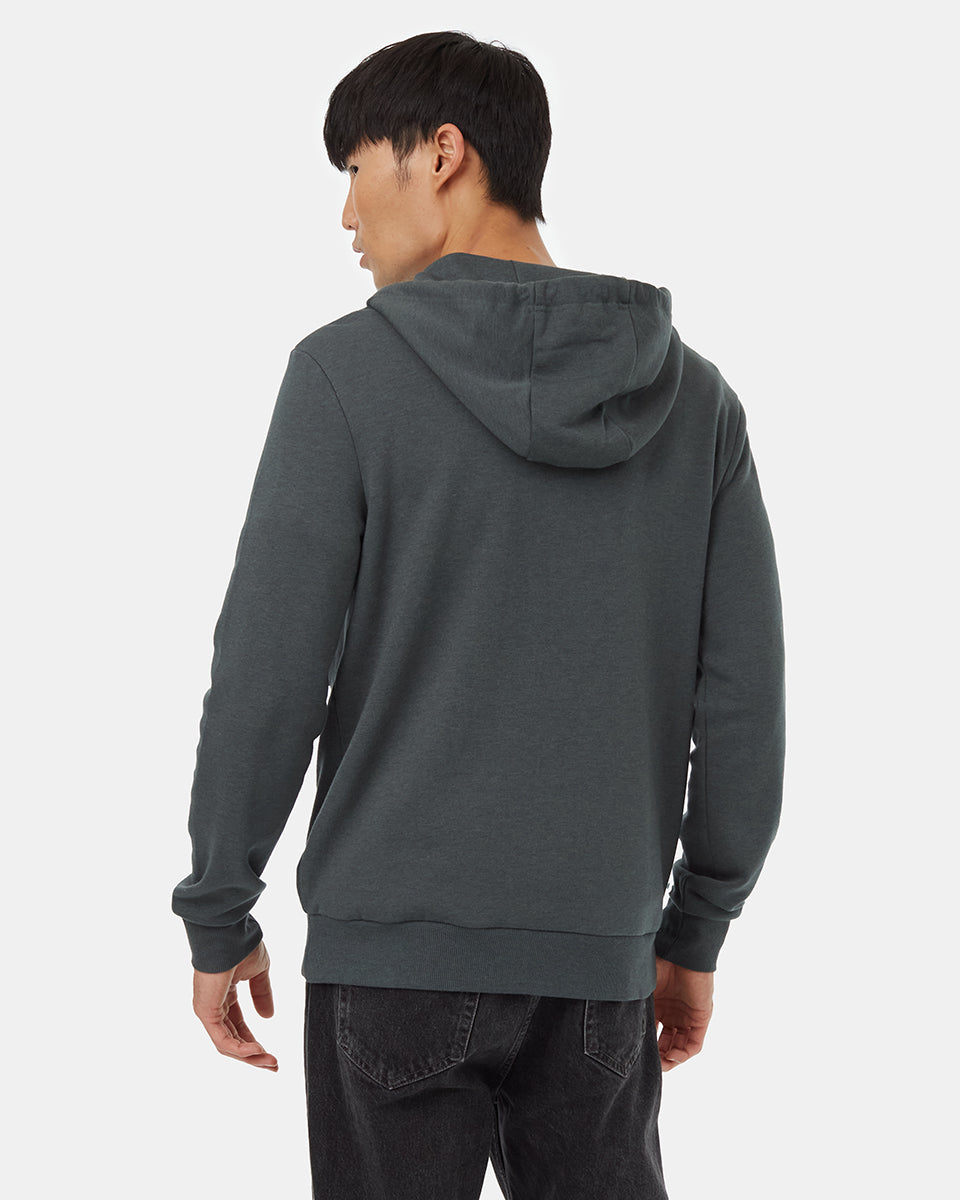Tentree Men's Treefleece Anorak Hoodie - Urban Green