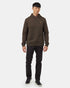 Tentree Men's Quilted Block Hoodie - Black Olive Green