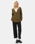 Tentree Women's Oversized Button Cardigan - Uniform Green