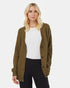 Tentree Women's Oversized Button Cardigan - Uniform Green