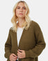Tentree Women's Oversized Button Cardigan - Uniform Green