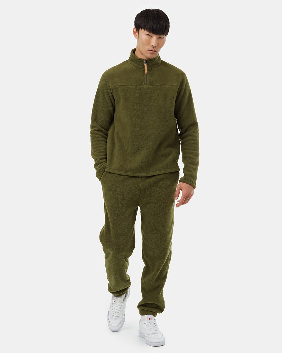 Tentree Men's Fleece Sweatpant - Olive Night Green