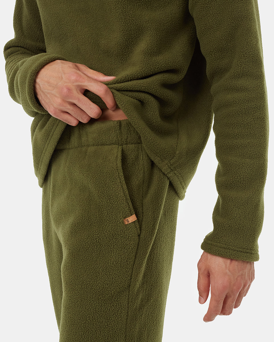 Tentree Men's Fleece Sweatpant - Olive Night Green