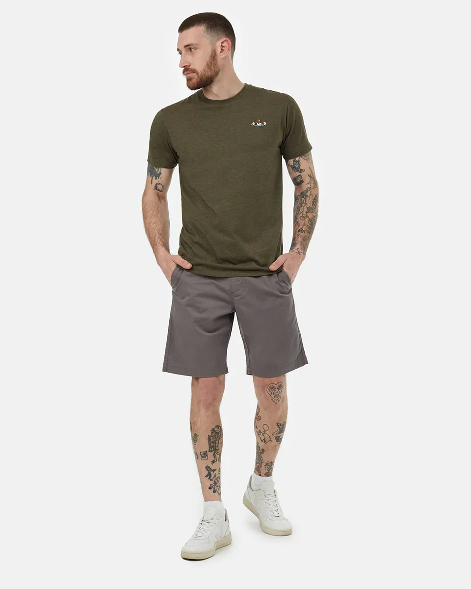 Tentree Men's Sasquatch T-Shirt - Olive Night Green Heather Rubber