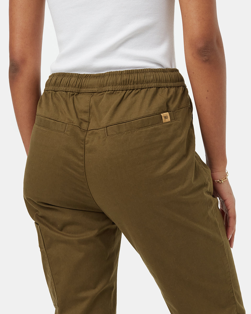 Tentree Women's Pacific Jogger - Uniform Green