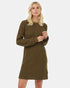 Tentree Women's Highline Crew Neck Dress - Uniform Green
