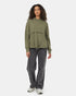 Tentree Women's TreeTerry Seamed Hoodie - Deep Lichen Green