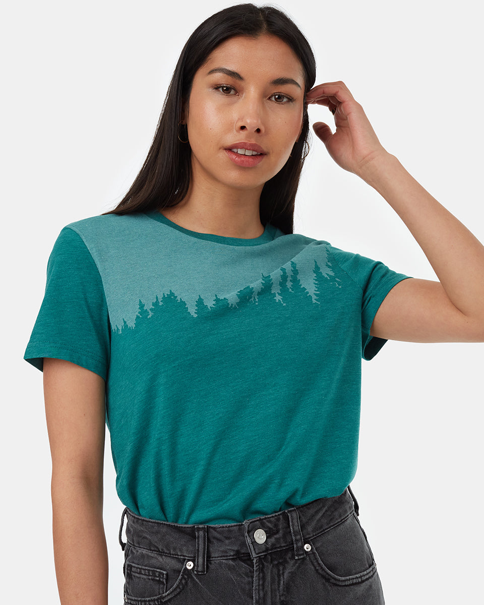 Tentree Women's Juniper T-Shirt - North Sea Heather White
