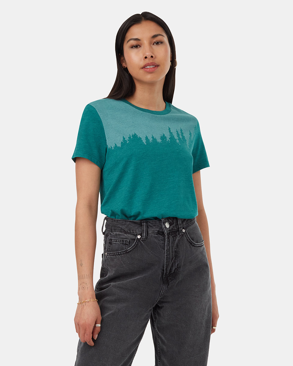 Tentree Women's Juniper T-Shirt - North Sea Heather White