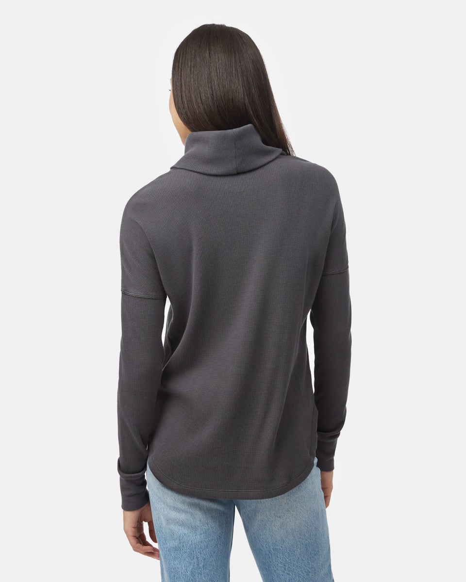 Tentree Women's Highwood Turtleneck - Forest River Green