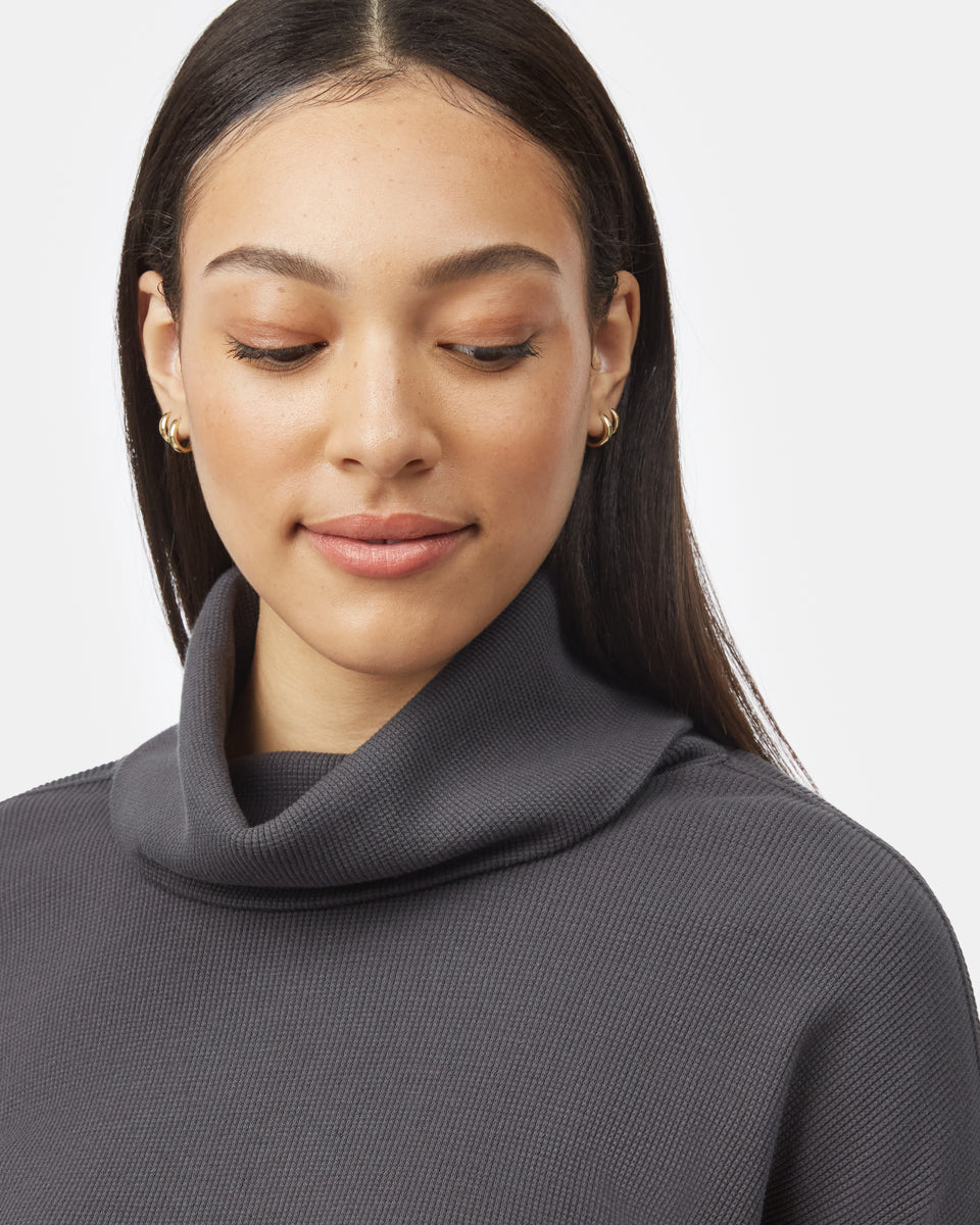 Tentree Women's Highwood Turtleneck - Forest River Green