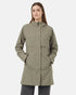 Tentree Women's Nimbus Long Rain Jacket - Deep Lichen Green