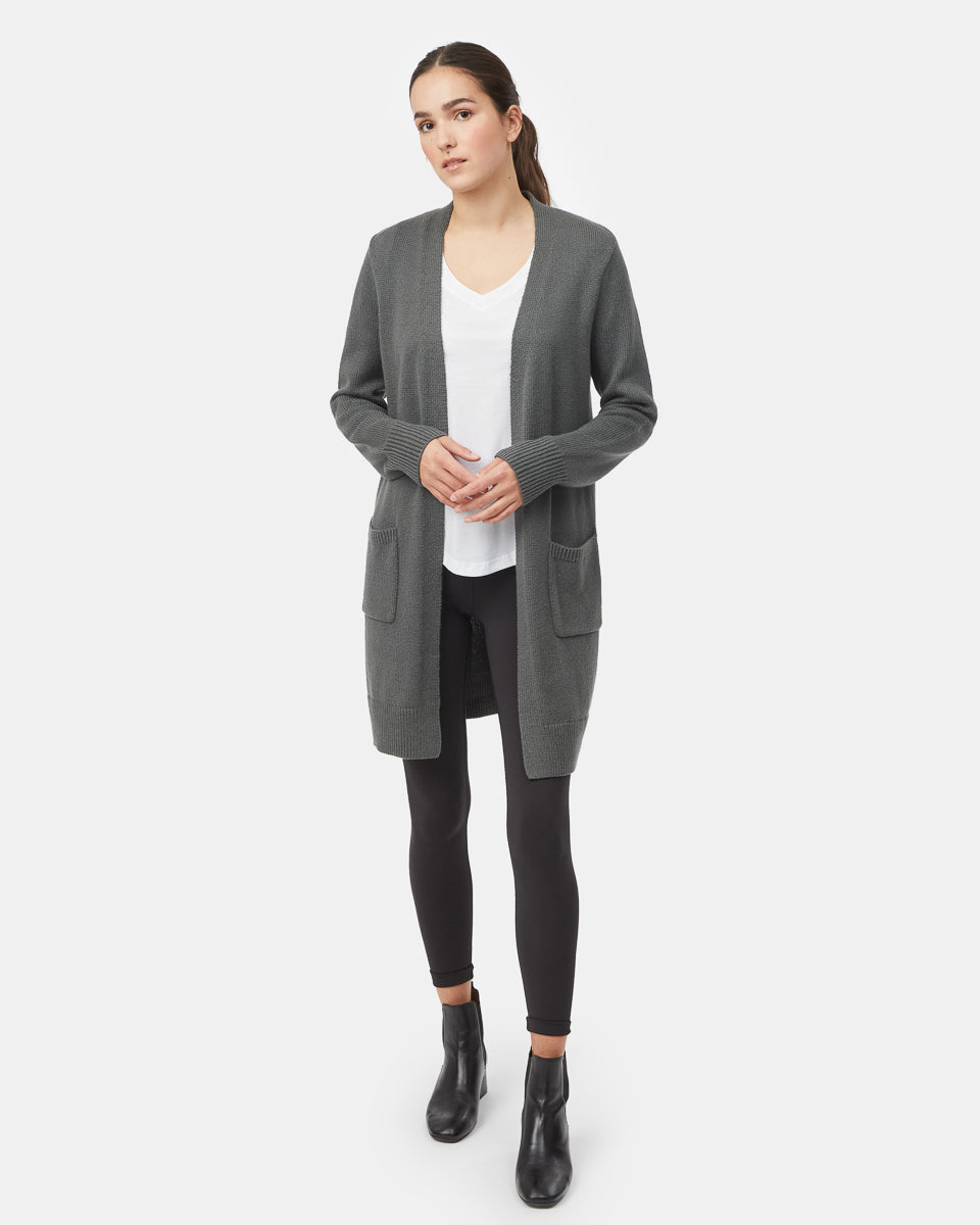 Tentree Women's Highline Wool Cardigan - Urban Green