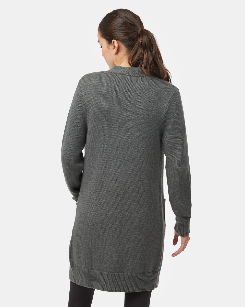 Tentree Women's Highline Wool Cardigan - Urban Green