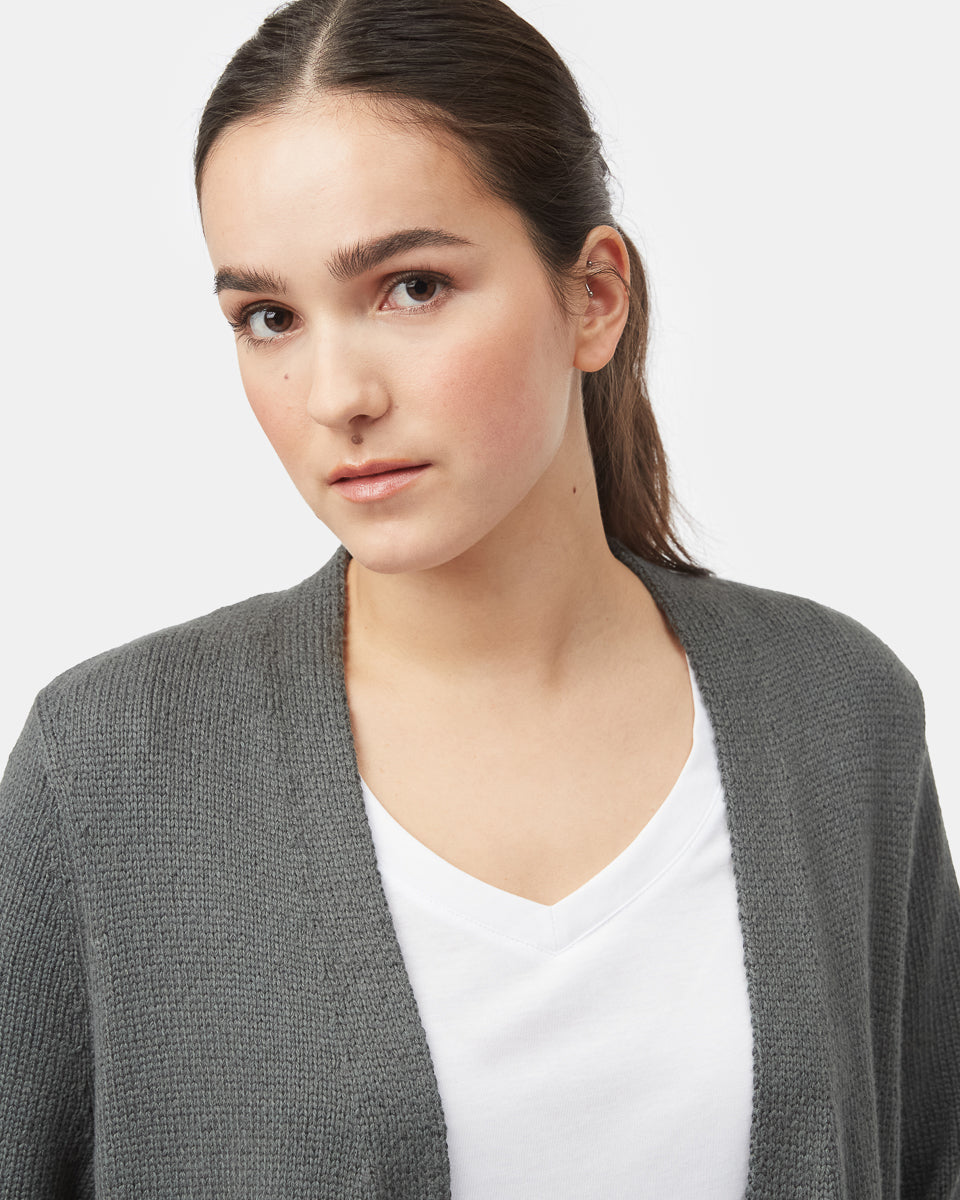 Tentree Women's Highline Wool Cardigan - Urban Green